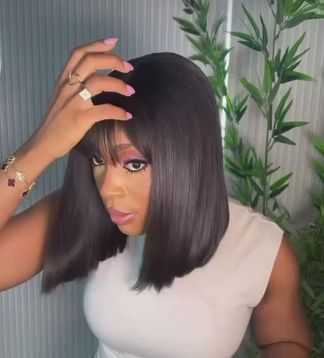 Perruque à frange 10 pouces - Clarisse -